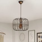 Φωτιστικό οροφής Cassie Megapap E27 μεταλλικό μονόφωτο χρώμα χρυσό Ø25x60εκ.