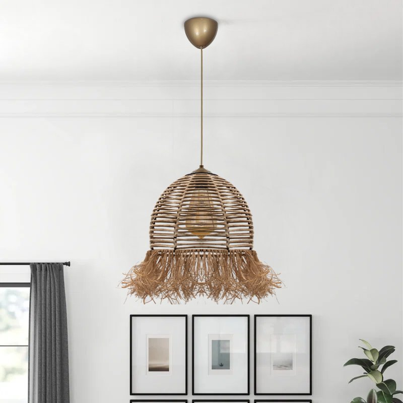 GP036-00501-1 Φωτιστικό οροφής Varena Megapap E27 χάρτινο μονόφωτο χρώμα φυσικό Ø30x70εκ. - Image 1