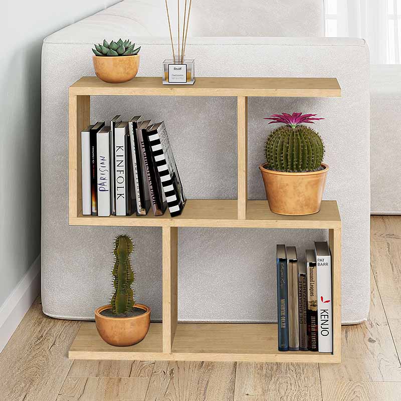 GP037-00181-1 Βοηθητικό τραπεζάκι Homemania Megapap χρώμα φυσικό οξιάς 60x20x60εκ. - Image 1