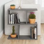 Βοηθητικό τραπεζάκι Homemania Megapap χρώμα ανθρακί 60x20x60εκ.