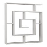 Βιβλιοθήκη Labirent Megapap χρώμα λευκό 125x22x129εκ.