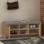 Παπουτσοθήκη Zulla Megapap χρώμα ανοιχτό καρυδί 110x37x43εκ.