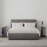 Κομοδίνο Elos Megapap σετ 2 τεμαχίων χρώμα λευκό αντικέ - γκρι ρετρό 25x27x60εκ.