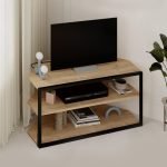 Έπιπλο τηλεόρασης γωνιακό Echo Megapap χρώμα sapphire oak 98x37x45εκ.