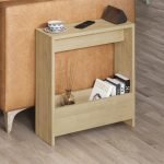 Τραπεζάκι βοηθητικό Simpi Megapap χρώμα sapphire oak 55x20x60εκ.