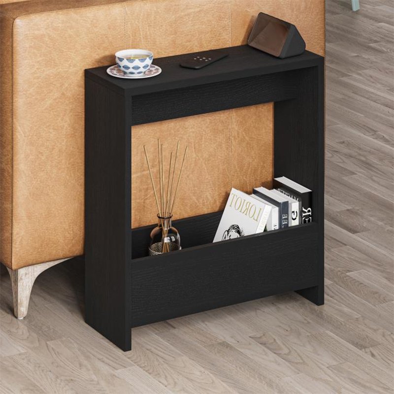GP037-02704-0 Τραπεζάκι βοηθητικό Simpi Megapap χρώμα black wood 55x20x60εκ. - Image 1