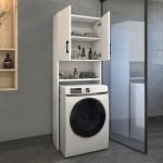 Έπιπλο πλυντηρίου Holton Megapap χρώμα λευκό 65,5x30x180εκ.