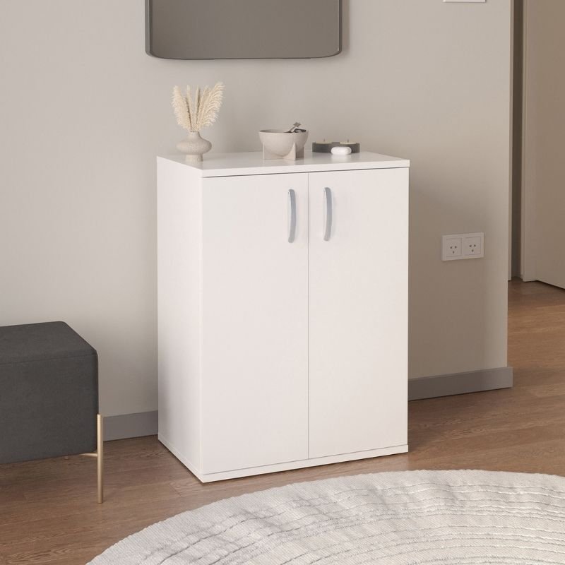 GP041-00841-1 Παπουτσοθήκη - Ντουλάπι Manolo Megapap χρώμα λευκό 60x38x81,4εκ. - Image 1