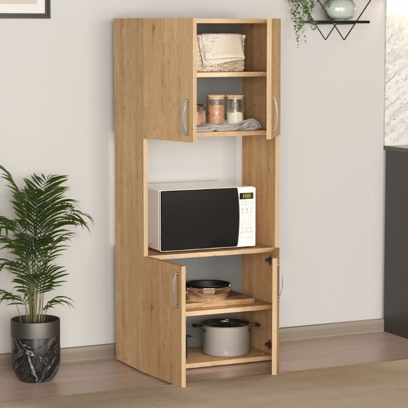 GP041-00863-1 Ντουλάπα κουζίνας Armado Megapap χρώμα sapphire oak 60x32x140εκ. - Image 1