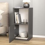 Κομοδίνο Vito Megapap χρώμα ανθρακί 34x30x66,4εκ.