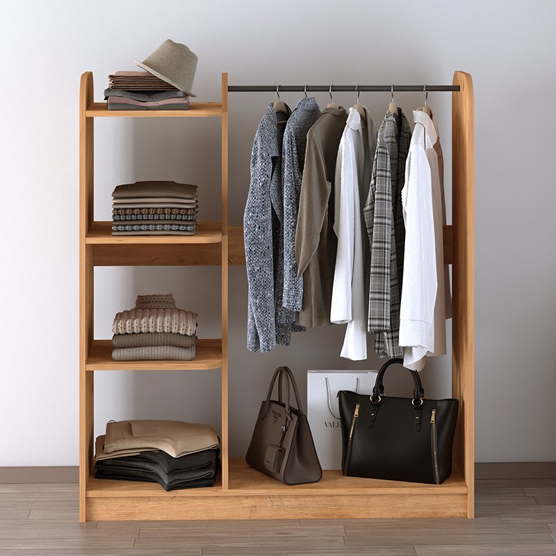 GP041-00991-1 Έπιπλο εισόδου Rozesme Megapap χρώμα pine oak 120x40x135εκ. - Image 1