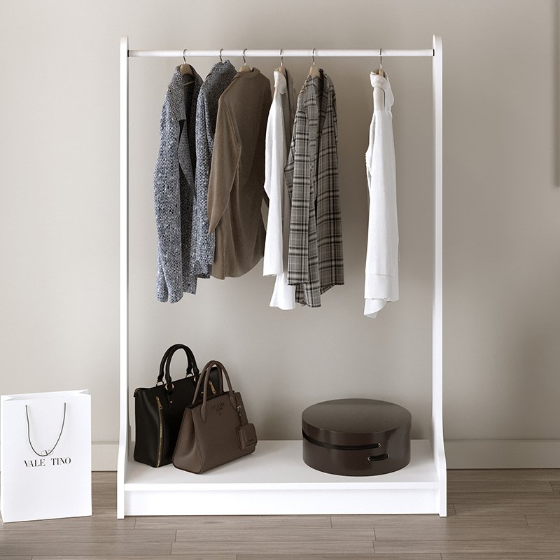 GP041-01002-1 Έπιπλο εισόδου Belgum Megapap χρώμα λευκό 87,3x35x128εκ. - Image 1