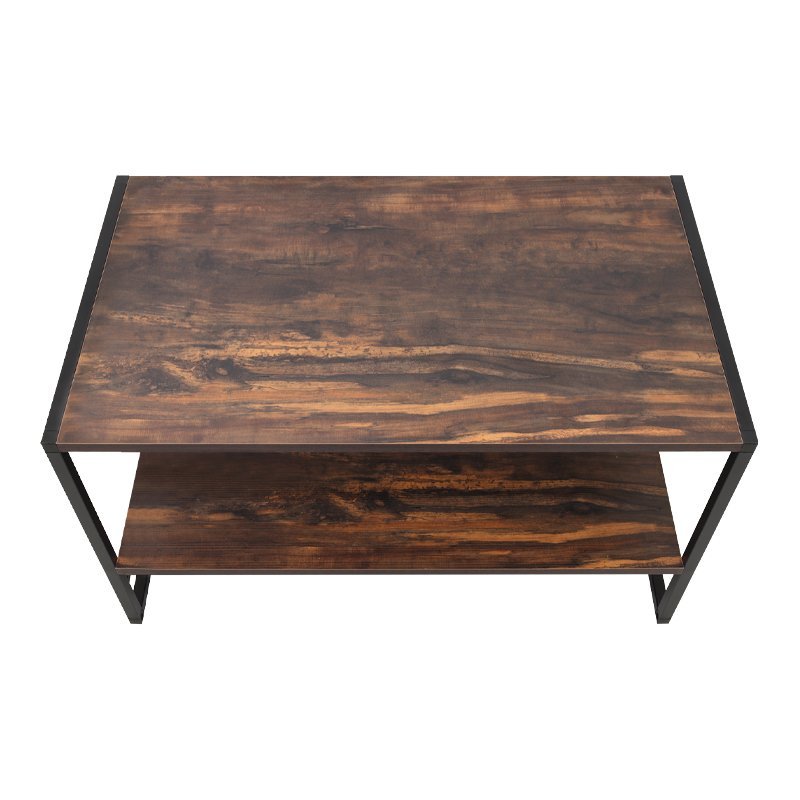 GP041-01231-1 Τραπεζάκι σαλονιού Giza Megapap χρώμα rustic καρυδί 90,2x50,3x50,4εκ. - Image 1