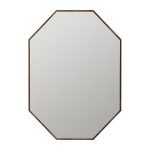 Καθρέπτης τοίχου Ursula Μegapap χρώμα καρυδί 45x2x70εκ.