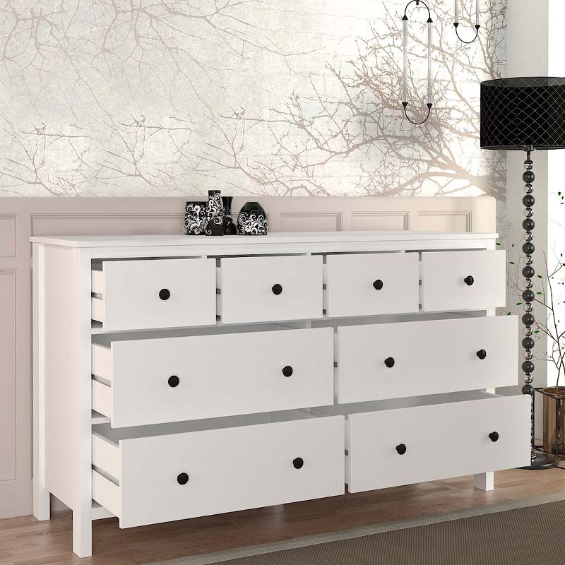 GP042-02231-1 Συρταριέρα - Μπουφές Sabina Megapap χρώμα λευκό 160x50x96εκ. - Image 1