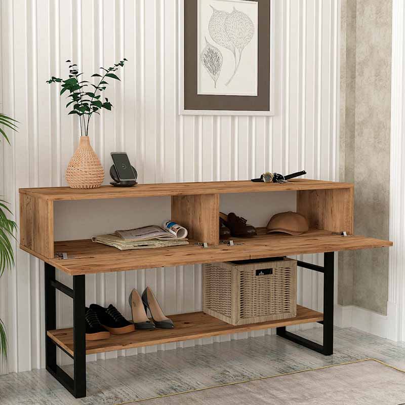 GP042-02281-1 Κονσόλα Aron Megapap χρώμα atlantic pine 138,8x41x75,7εκ. - Image 1