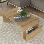 Τραπεζάκι σαλονιού Regnar Megapap χρώμα sapphire oak 100,6x55x31,8εκ.