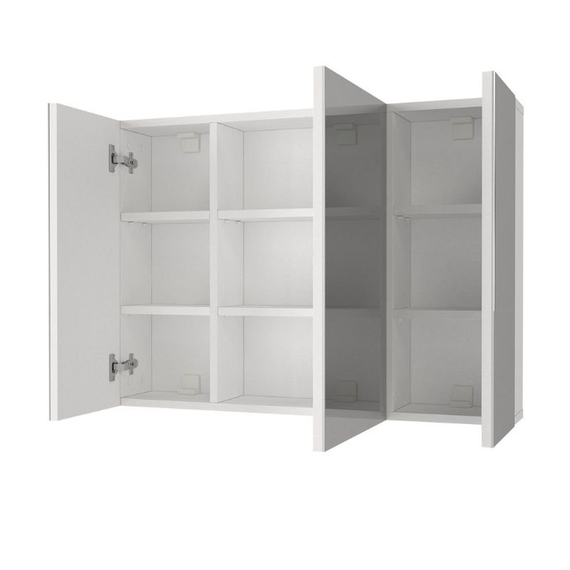 GP042-02731-1 Καθρέπτης μπάνιου Base Μegapap χρώμα λευκό 90x17,1x65εκ. - Image 1