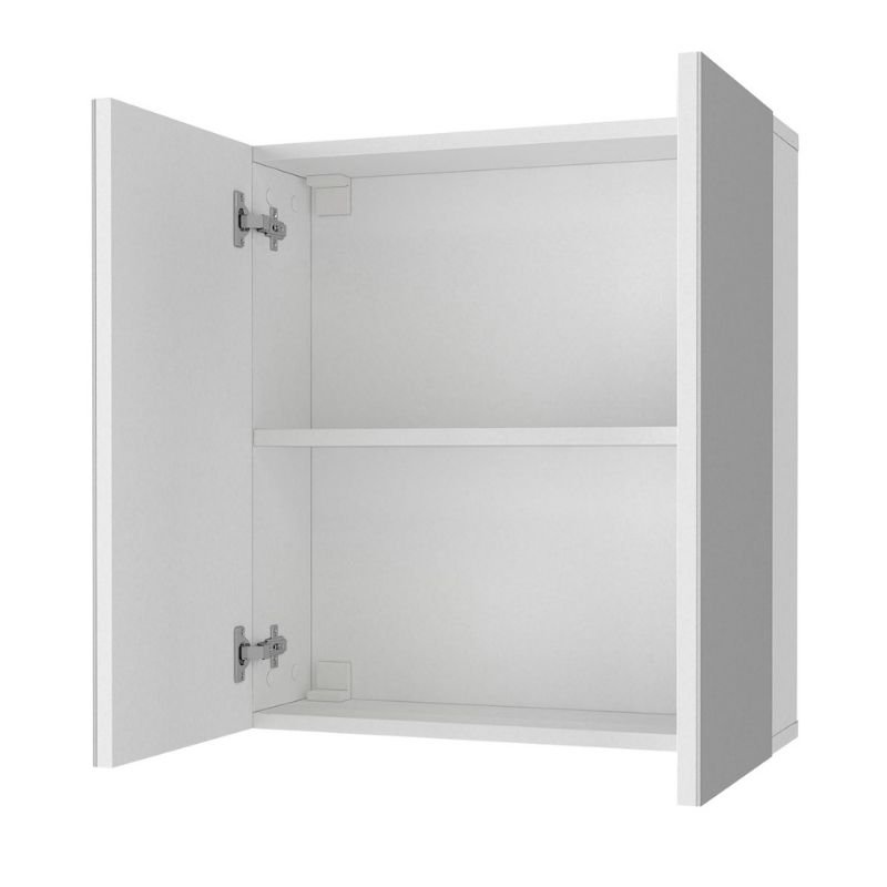 GP042-02751-1 Καθρέπτης μπάνιου Binary Μegapap χρώμα λευκό 60x17,2x65εκ. - Image 1