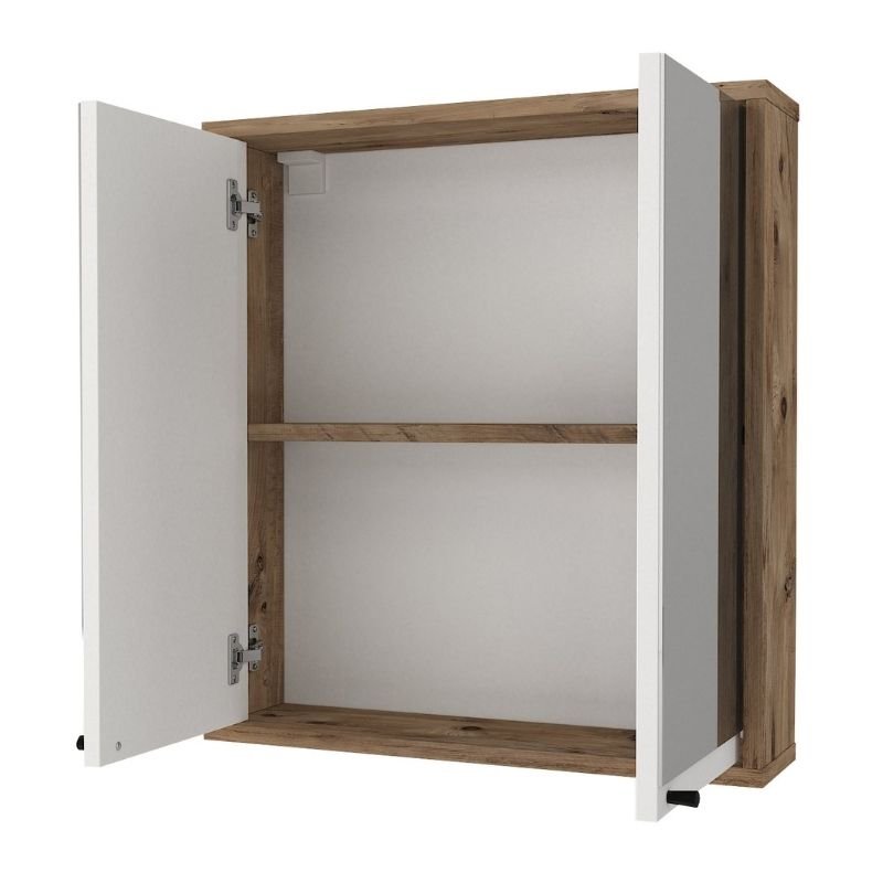 GP042-02771-1 Καθρέπτης μπάνιου Lilian Μegapap χρώμα atlantic pine 59,6x14,6x65εκ. - Image 1