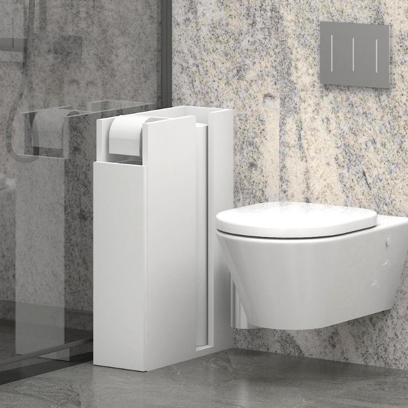 GP052-02171-0 Ντουλάπι μπάνιου Paper Megapap χρώμα λευκό 17x42x66εκ. - Image 1