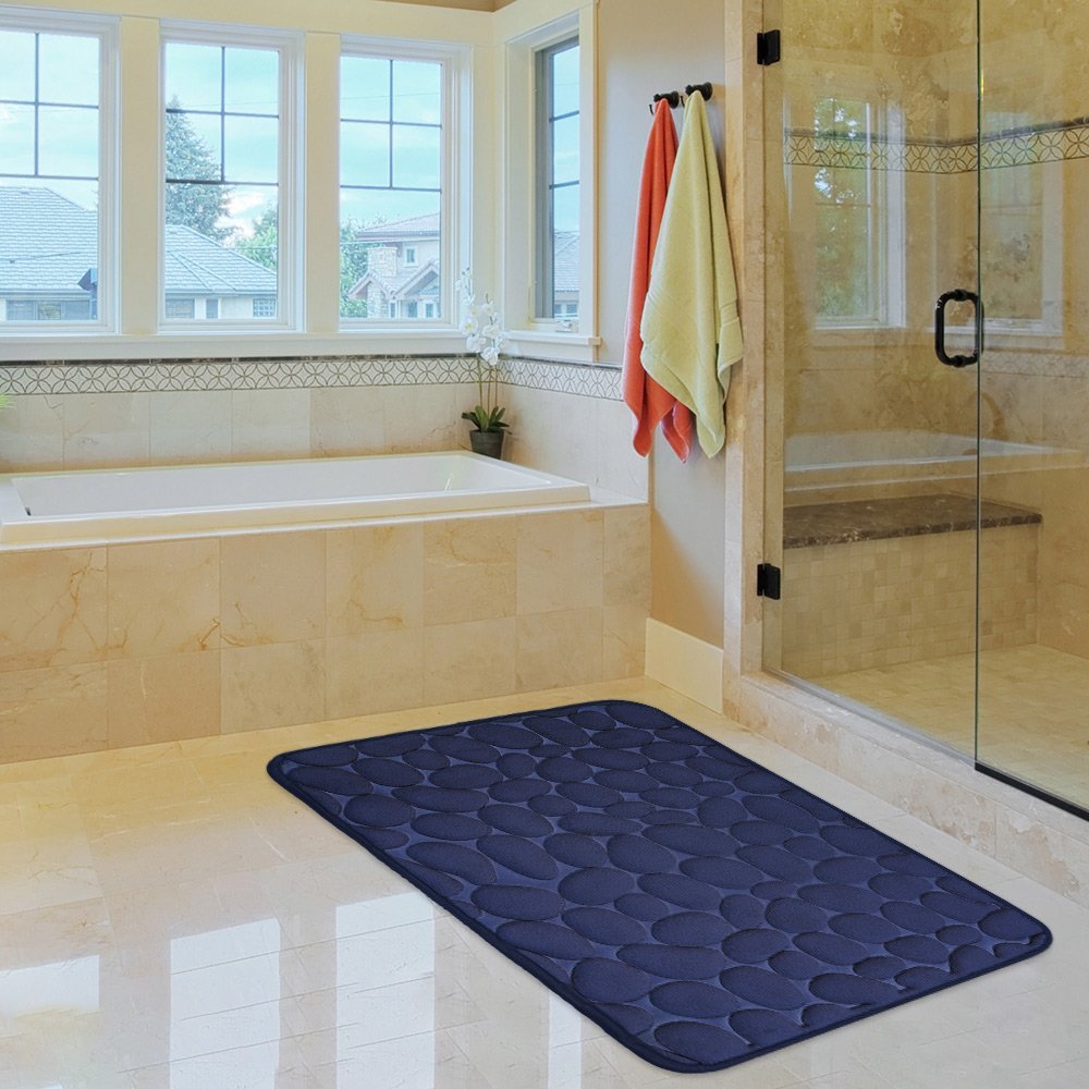 pataki-mpaniou-45x75-memory-foam-slg223-mple-1800212blue ΠΑΤΑΚΙ ΜΠΑΝΙΟΥ MEMORY FOAM ΜΠΛΕ 45Χ75 - Image 1