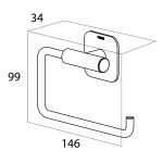 Tiger Colar Χαρτοθήκη Polished stainless steel 1314030346 - Image 8