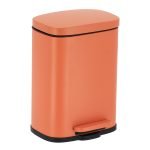 Σετ Καλάθι μπάνιου ορθογώνιο με κάλυμμα soft close μαζί με πιγκάλ 18,5x21x29,5 cm Eurocasa