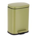 Σετ Καλάθι μπάνιου ορθογώνιο με κάλυμμα soft close μαζί με πιγκάλ 18,5x21x29,5 cm Eurocasa