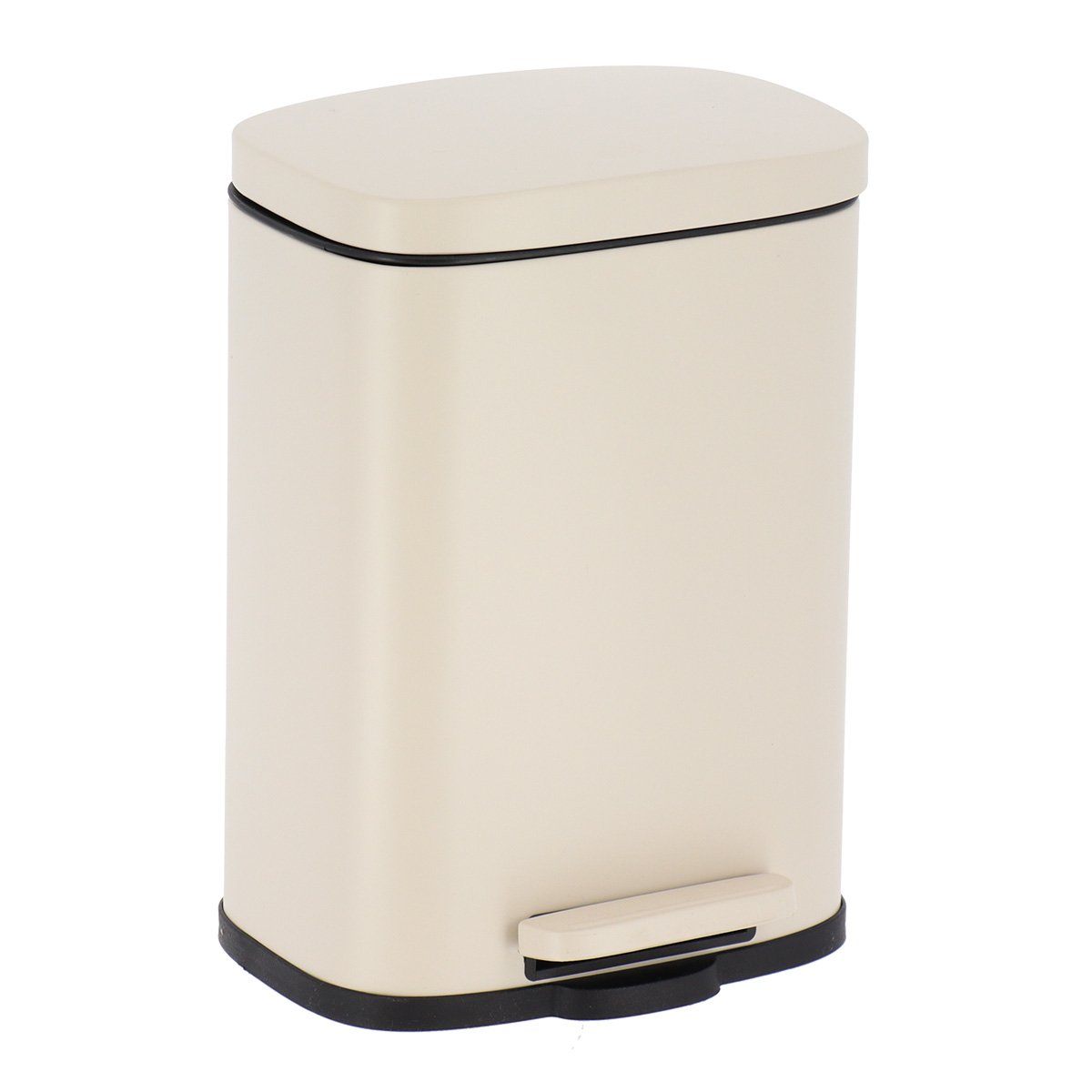 6556269 Σετ Καλάθι μπάνιου ορθογώνιο με κάλυμμα soft close μαζί με πιγκάλ 18,5x21x29,5 cm Eurocasa - Image 1