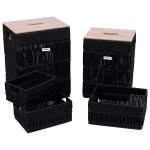 Σετ 5 τεμάχια καλάθια 40χ30χ52 cm Eurocasa
