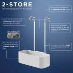 Tiger 2-Store Ράφι κρεμαστό για Βρύση Ντους 25 cm White 800377 - Image 7