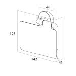 Tiger Cooper Χαρτοθήκη με Κάλυμμα Polished gold 800553 - Image 6