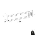 Tiger Cooper Κρεμάστρα με Δύο Βραχίονες Polished gold 800559 - Image 5