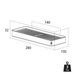 Tiger Cooper Ράφι 28 cm Black / Polished gold 800561 - Image 8