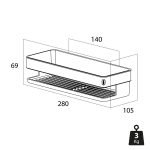 Tiger Cooper Ράφι 28 cm Black / Polished gold 800562 - Image 7