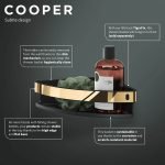 Tiger Cooper Ράφι Γωνιακό 21 cm Black / Polished gold 800563 - Image 5