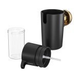 Tiger Cooper Δοχείο Κρεμοσάπουνου Επιτοίχιο 175 ml Black / Polished gold 800564 - Image 3