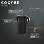 Tiger Cooper Δοχείο Κρεμοσάπουνου Επιτοίχιο 175 ml Black / Polished gold 800564 - Image 8