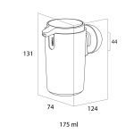 Tiger Cooper Δοχείο Κρεμοσάπουνου Επιτοίχιο 175 ml Black / Polished gold 800564 - Image 9