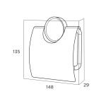 Tiger Ace Χαρτοθήκη με Κάλυμμα Brushed stainless steel 800591 - Image 6