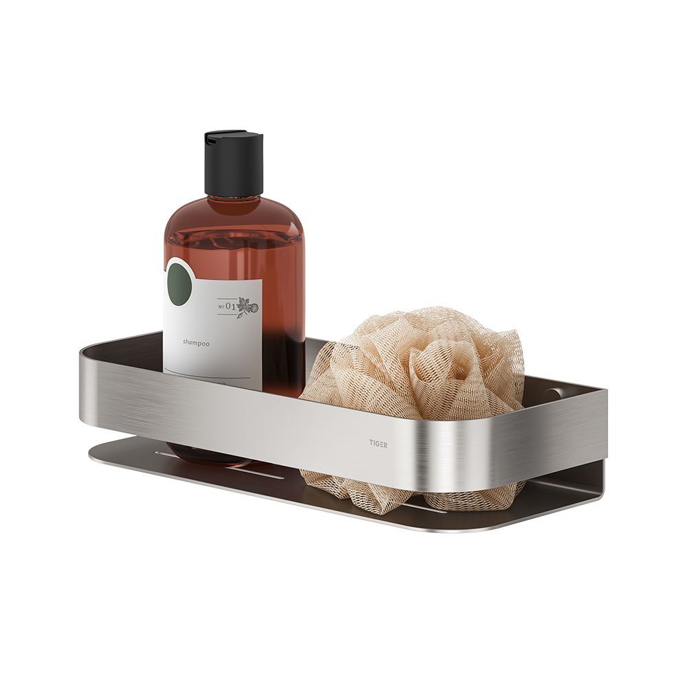 8720605753058-1 Tiger Ace Επιτοίχιο Ράφι 24 cm Brushed stainless steel 800599 - Image 1