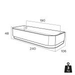 Tiger Ace Επιτοίχιο Ράφι 24 cm Brushed stainless steel 800599 - Image 7