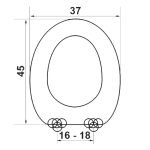 Καπάκι Λεκάνης Πλαστικό - Universal σε Λευκό 0001 by ΕΛΒΙΤ - Image 2