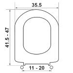 Κάλυμμα Τουαλέτας Βακελιτικά - DSHAPE σε Λευκό 0015 by ΕΛΒΙΤ - Image 2