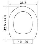 Κάλυμμα Τουαλέτας Πολυεστερικά - Universal σε Λευκό 0046 by ΕΛΒΙΤ - Image 2