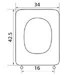 Κάλυμμα Τουαλέτας Πολυεστερικά - CONCA Ideal Standard σε Λευκό 0072 by ΕΛΒΙΤ - Image 2