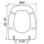 Κάλυμμα Τουαλέτας Πολυεστερικά - ΑΔΩΝΙΣ Kerafina σε Λευκό 0074 by ΕΛΒΙΤ - Image 2