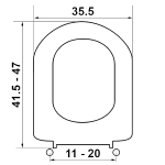 Κάλυμμα Τουαλέτας Βακελιτικά - DSHAPE σε Λευκό 0082 by ΕΛΒΙΤ - Image 2