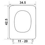 Κάλυμμα Τουαλέτας Πολυεστερικά - Τετράγωνο σε Λευκό 0085 by ΕΛΒΙΤ - Image 2